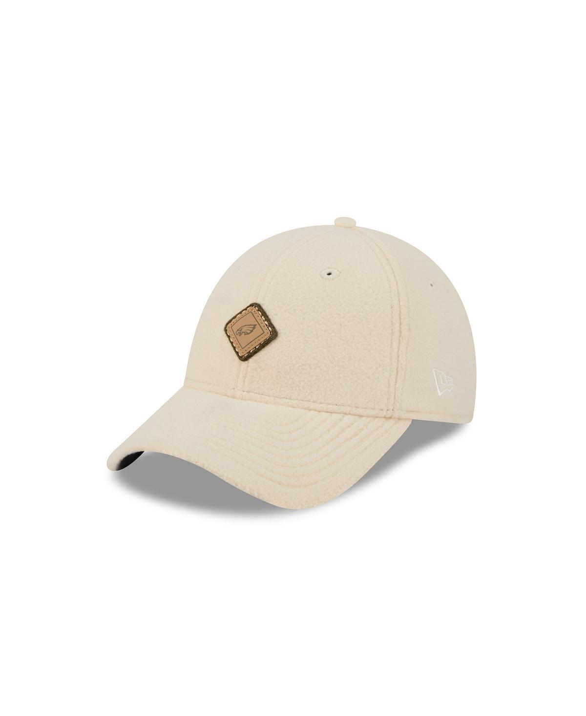 New Era Women's Cream Philadelphia Eagles Comfy 9forty Adjustable Hat In Neutral