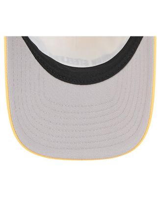 Men's Gold Pittsburgh Steelers Linear A-Frame 9FORTY Adjustable Hat