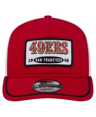 Men's Scarlet/White San Francisco 49ers Patch 19TWENTY Adjustable Hat