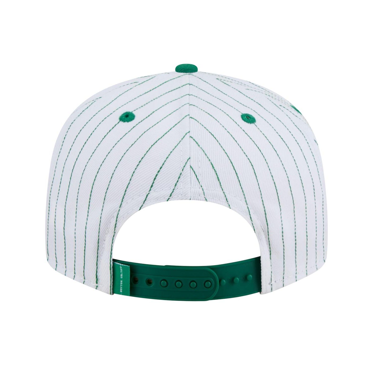 Men's White Boston Celtics Deceptor Pinstripe 9FIFTY Snapback Hat