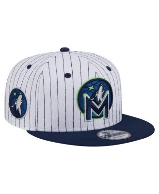 Men's White Minnesota Timberwolves Deceptor Pinstripe 9FIFTY Snapback Hat