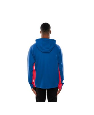 Men's Royal New York Giants Combine Authentic Raglan Scuba Full-Zip Hoodie