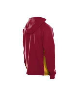 Men's Burgundy Washington Commanders Combine Authentic Raglan Scuba Full-Zip Hoodie