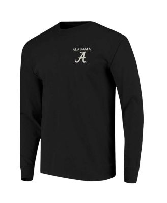 Men's Black Alabama Crimson Tide Comfort Colors Campus Nights Long Sleeve T-Shirt