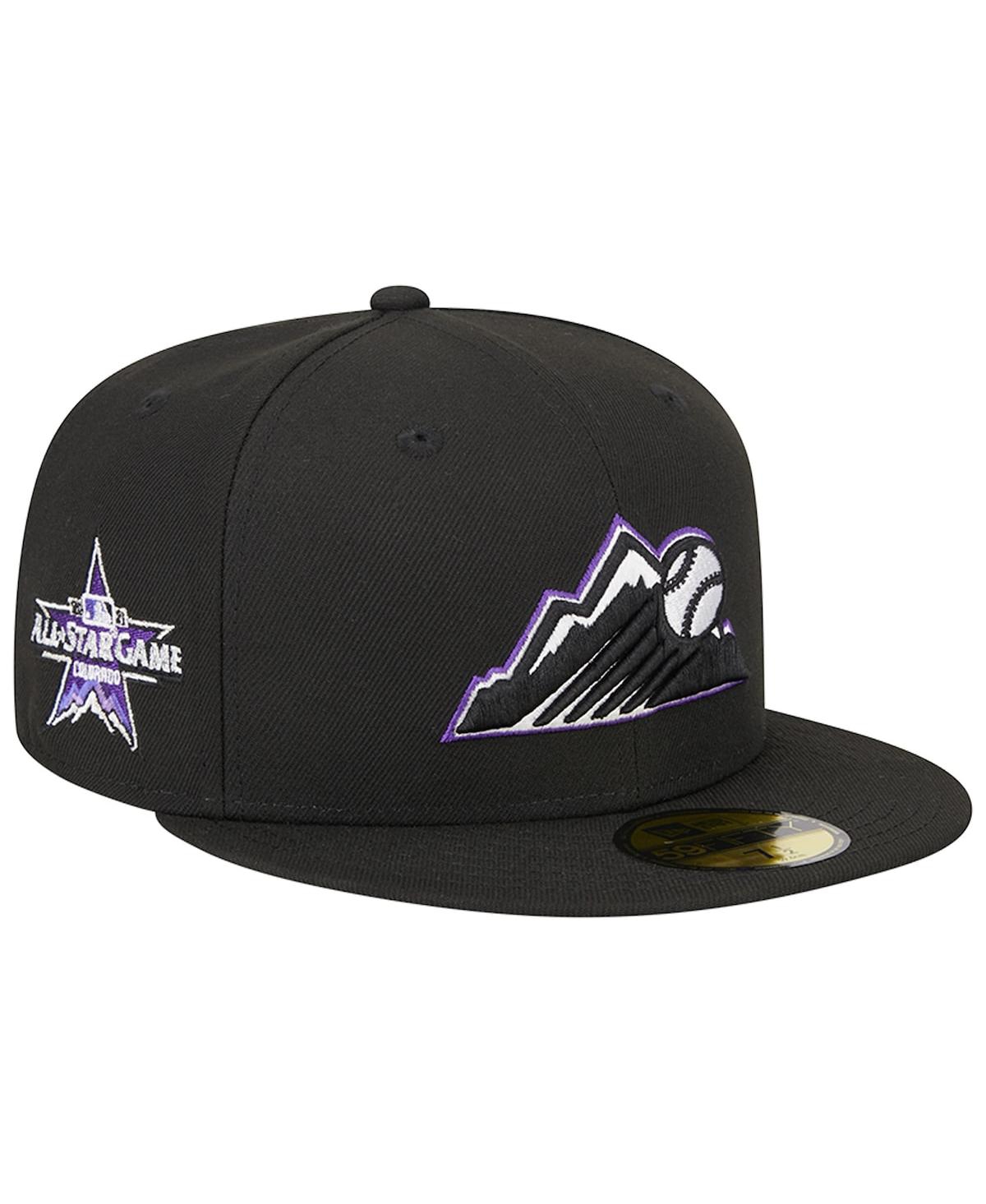 New Era Men's Black Colorado Rockies 2021 Mlb All-Star Game Team Color 59FIFTY Fitted Hat - Black