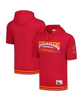 Men's Red Tampa Bay Buccaneers Pre-Game Short Sleeve Pullover Hoodie