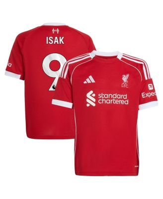 adidas - Big Boys and Girls Alexander Isak Red Liverpool 2025/26 Home Replica Player Jersey
