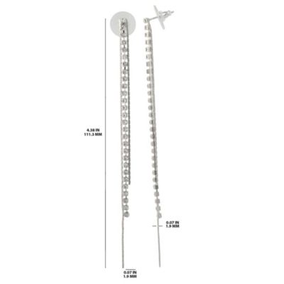 Chain Fringe Drop Earrings