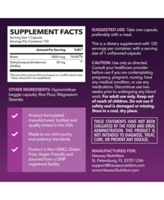 DHEA Capsules for Women, 120ct