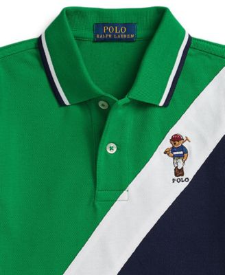 Boys 2-7 Polo Bear Cotton Mesh Polo Shirtt