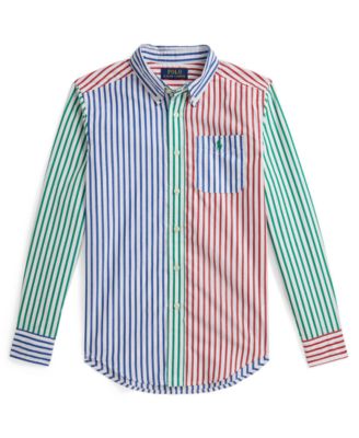 Polo Ralph Lauren - Boys 8-20 Striped Long-Sleeve Poplin Fun Shirt