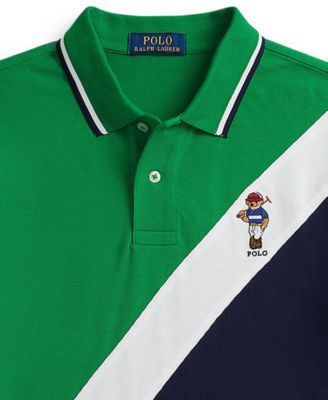 Boys 8-20 Polo Bear Cotton Mesh Polo Shirt