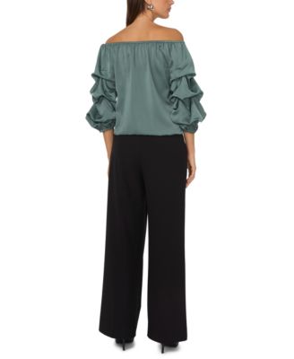 Women's Off-The-Shoulder Bubble Sleeve Top