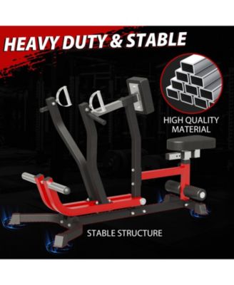 Plate Loaded Seated Row Machine for Home Gym, 400LB Capacity, Independent Arms & Adjustable Seat for Full Back Workout