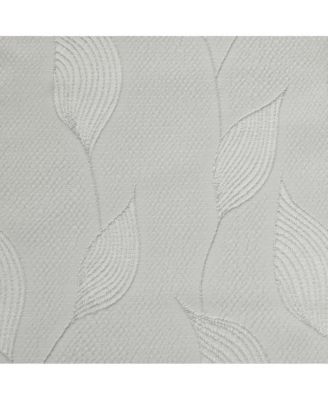 Corsica Light Filtering Grommet Botanical Textured Jacquard Curtain Panel for Bedroom 52" x 84" Grey