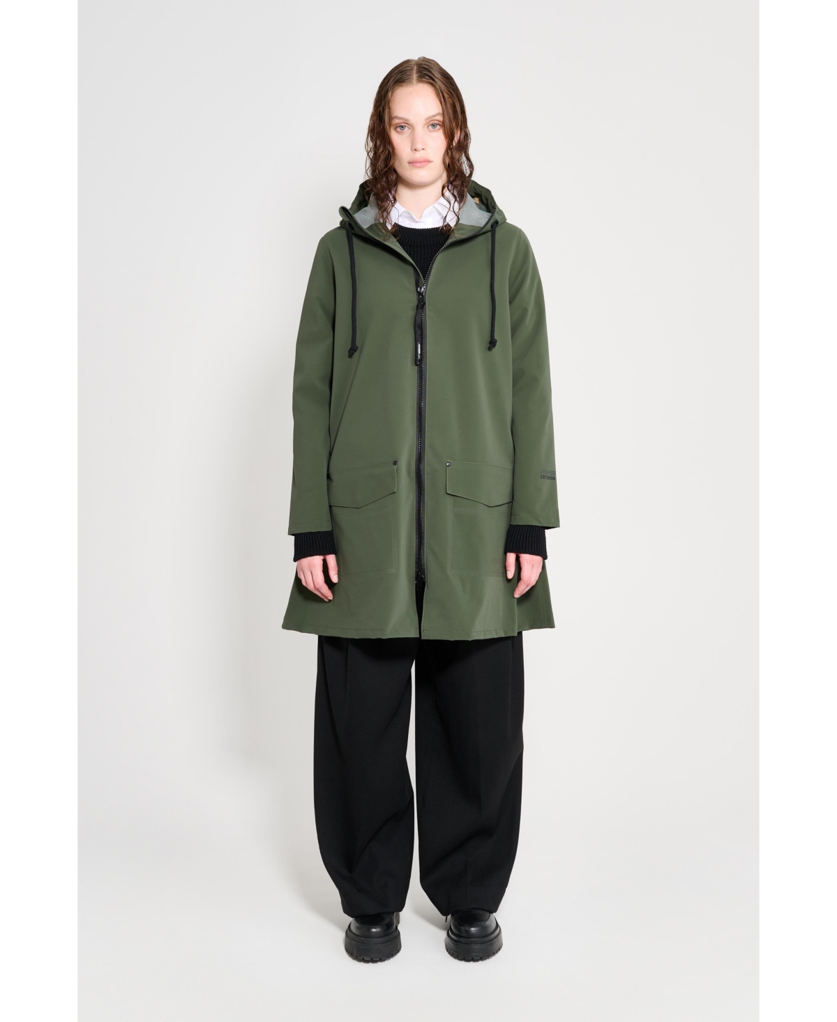 Stutterheim Women's Mosebacke Patch Raincoat