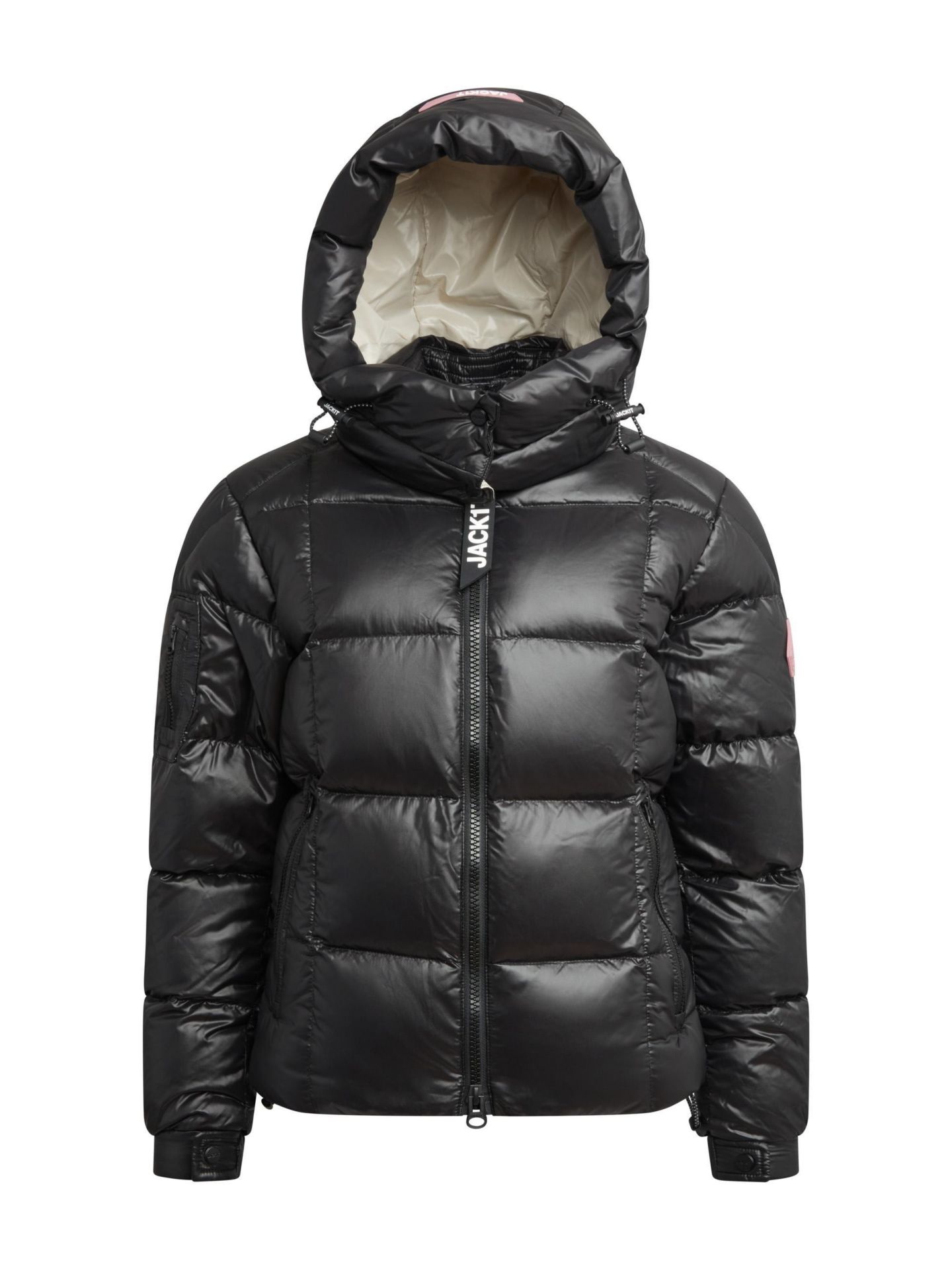 Женская куртка JACK1T EZ Boxed Racer Hooded Puffer, цвет: Чёрный, вариант 1 — фото 2