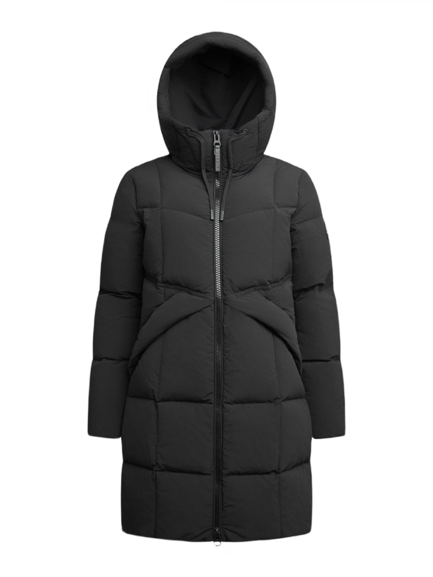 Женское пальто JACK1T Long Sleeve Star Down Coat, цвет: Чёрный — фото 8