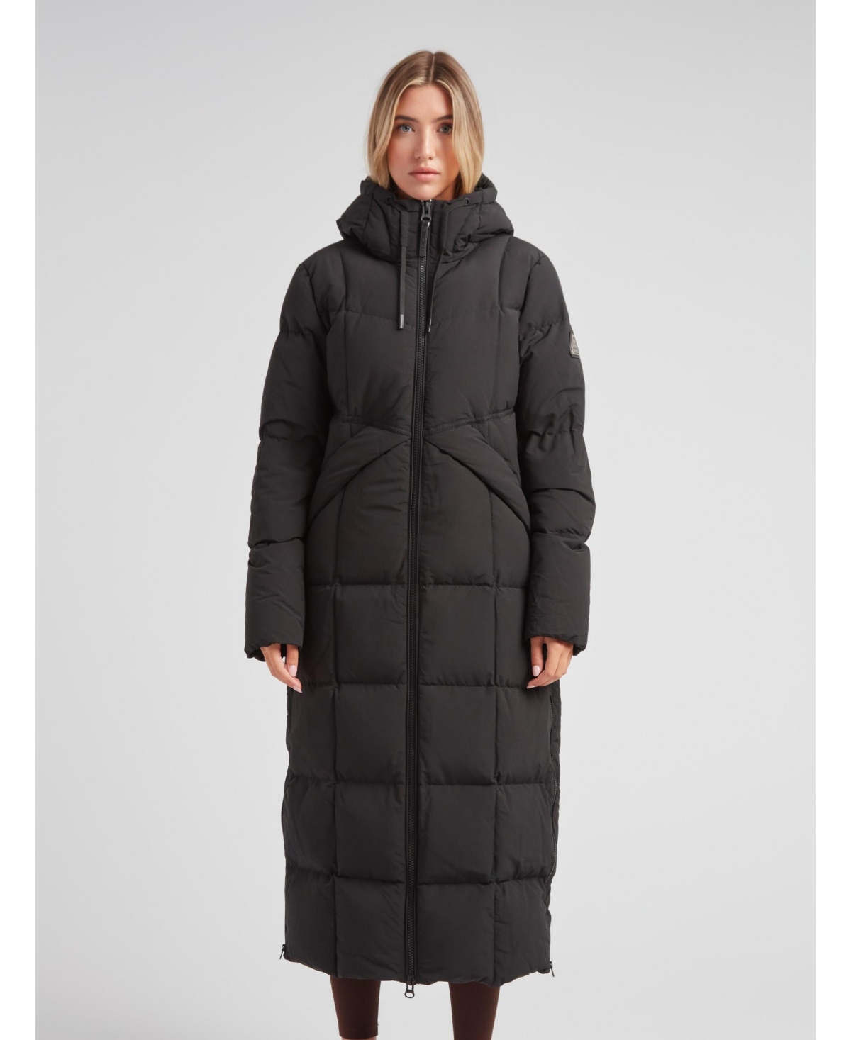 JACK1T Women's Black Star Extra Long Down Coat