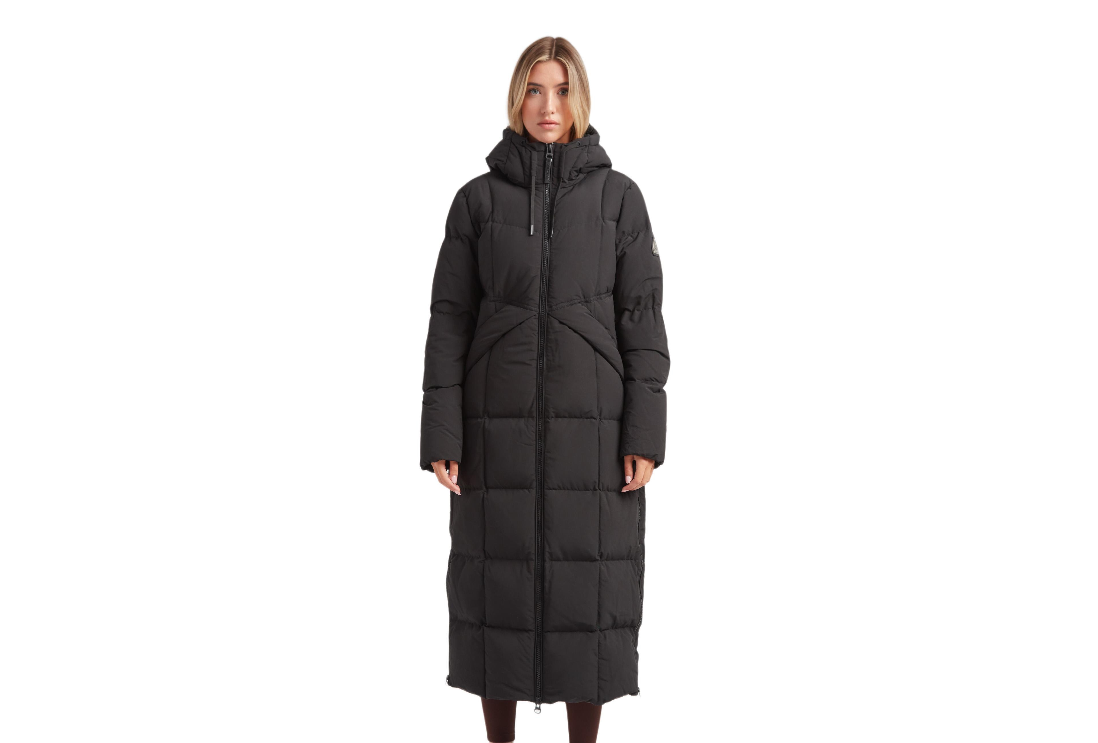 JACK1T Women's Black Star Extra Long Down Coat