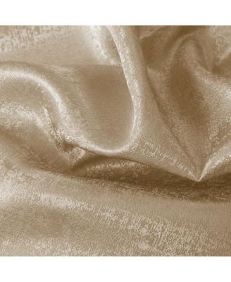Oliva Gray Nora Embossed Blackout Grommet Panel - 52x90" Gold