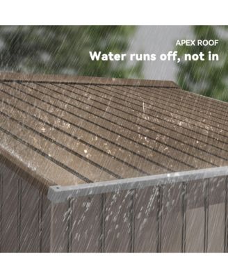 9&#39; x 6&#39; Steel Outdoor Utility Storage Tool Shed Kit Backyard