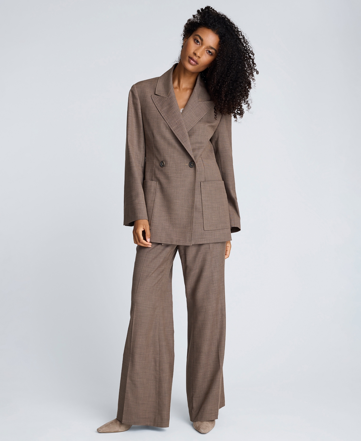 Kenneth Cole Women's Double-Breasted Contour Jacket