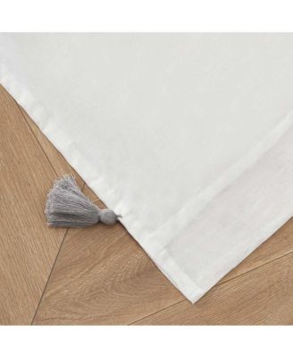 Greenland Home Monterrey Festooned with Large Tassels Window Panel Pair - Each 42"x84" Antique White