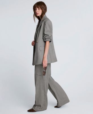 Women's Houndstooth Double-Breasted Jacket