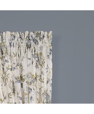 Abigail High Quality Design Printed Room Darkening 2-Piece Window Rod Pocket Panel - 90 x 84, Off-white