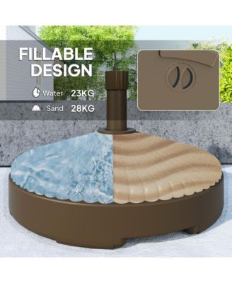 Round Patio Umbrella Base Umbrella Sd, /Water Filled,
