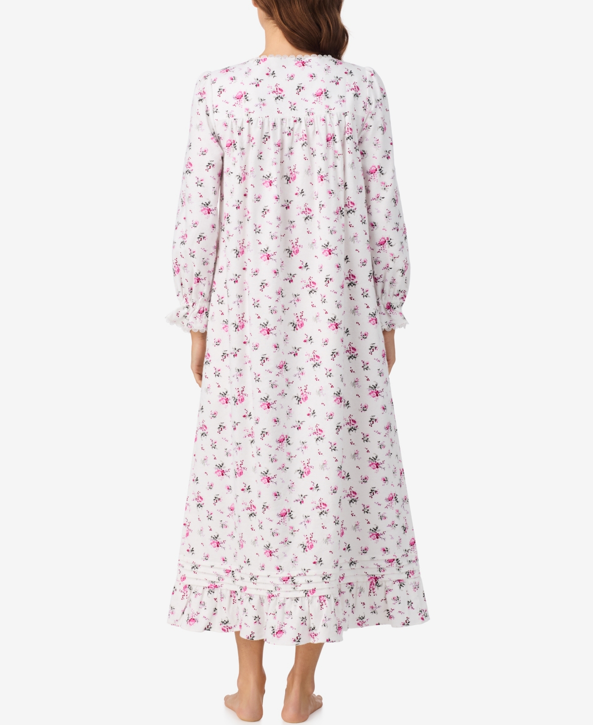 Eileen West Women's Cotton Flannel Long Sleeve Ballet Nightgown