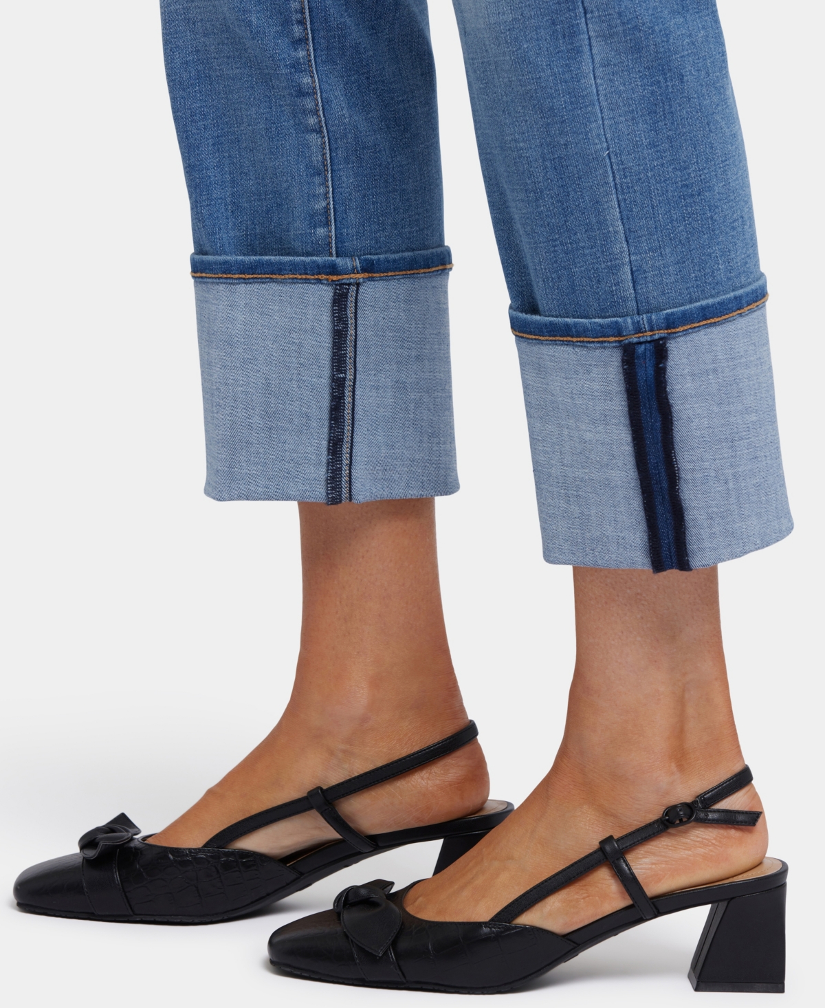 Nydj Women's Marilyn Straight with Cuffs Jeans