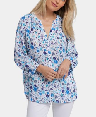 Women's Pintuck Blouse Top