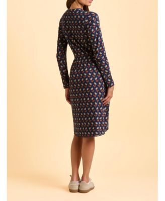 Women's Rowan Long Sleeve V-Neck Midi Dress
