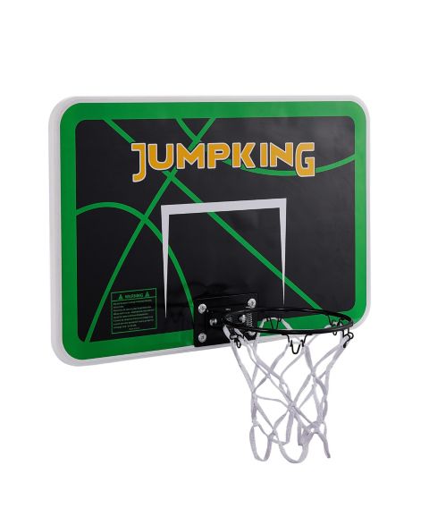 Детские игрушки JumpKing Trampoline Basketball Hoop Set, 7.5" Breakaway Metal Ring, Fits Most Trampolines, Ages 6+, цвет: Чёрный / Зелёный