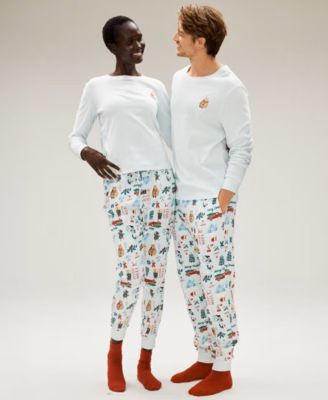 Men's Winter Holiday Cotton Pajama Set, Macy's Exclusive