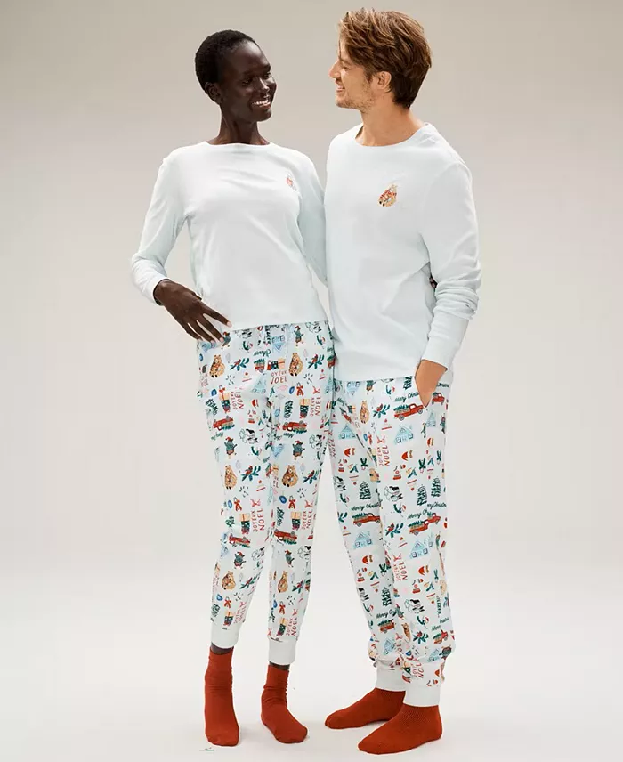 Men's Winter Holiday Cotton Pajama Set - thumbnail 6