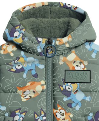 Boys' 2T-7 Printed Puffer Jacket