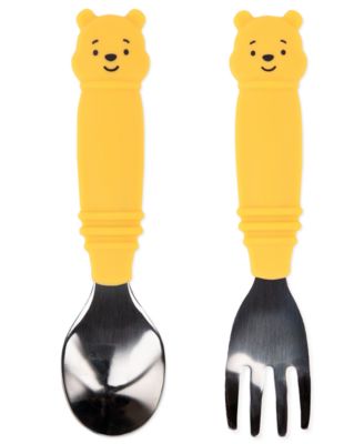 Bumkins - Baby 2-Piece Pooh Spoon and Fork Set