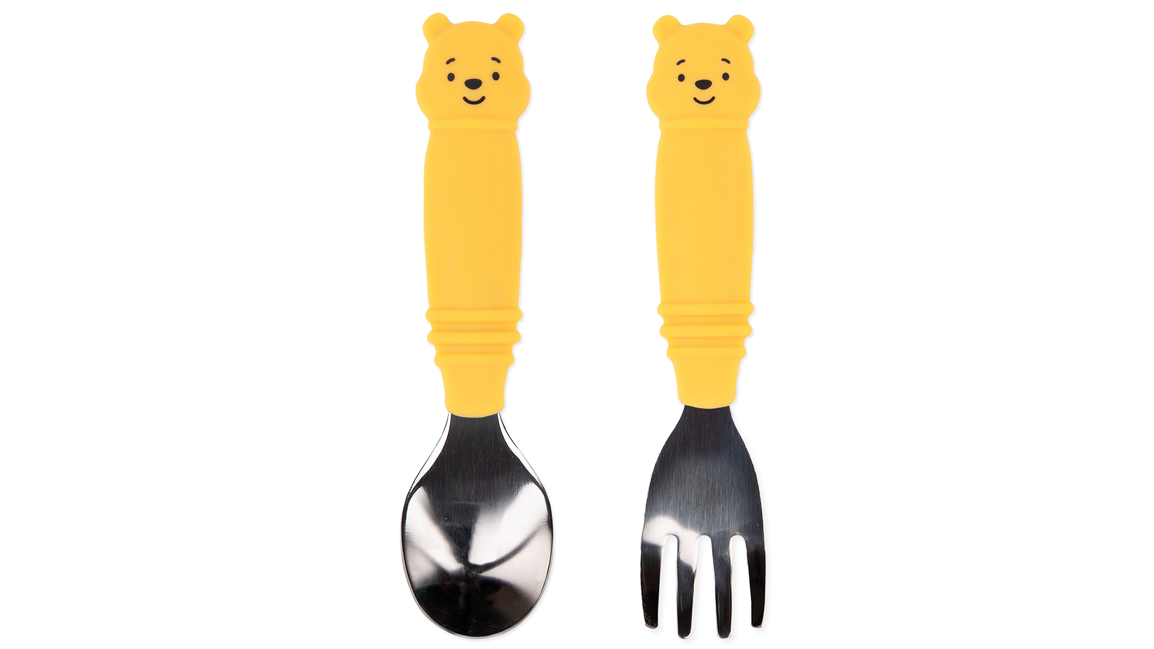 Bumkins Baby Boy or Baby Girl 2-Piece Pooh Spoon and Fork Set
