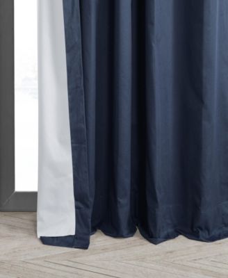 Solid Cotton Hotel Blackout Curtain