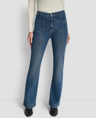 DKNY Jeans - Women's High-Rise Relaxed Flare Jeans