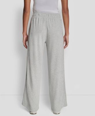 Women's Mid-Rise Sequin Detail Wide Leg Pants