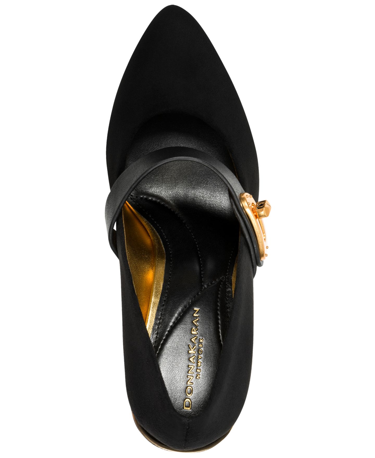 Женские туфли Donna Karan New York Rosey Mary Jane Pumps, цвет: Чёрный — фото 4