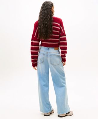 Women's Charlie Mid Rise Loose Wide Leg Jeans