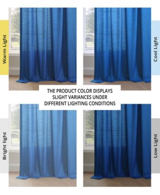 Half Price Drapes Rustic Weave Linen Curtains (2 Panels) Sheer Window Curtains Panel Set, Rod Pocket Curtains, 50 inches Wide Linen