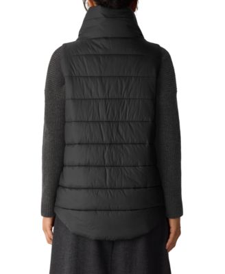 Women's Stand Collar Sleeveless Vest, Regular and Plus