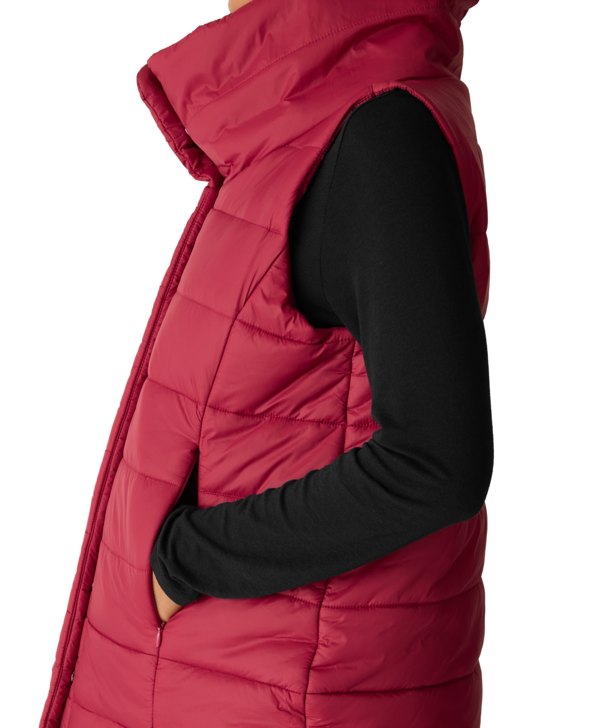 Eileen Fisher Women's Stand Collar Sleeveless Vest, Regular and Plus