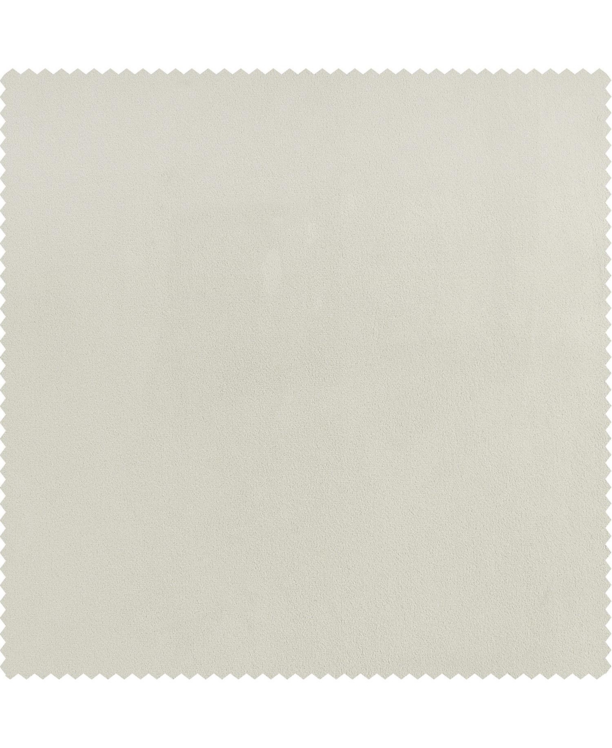 Half Price Drapes Misty White Extra Wide Signature Plush Velvet Hotel Blackout Curtain